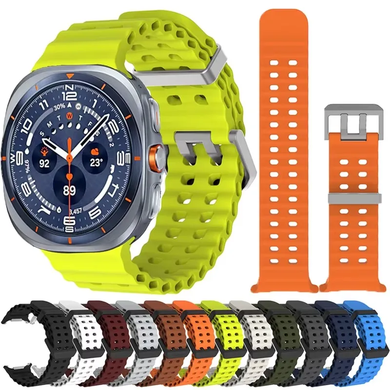 Marine Band For Samsung Galaxy Watch Ultra 2025 Sports Silicone Strap Bracelet Samsung Galaxy Ultra available online in Rwanda