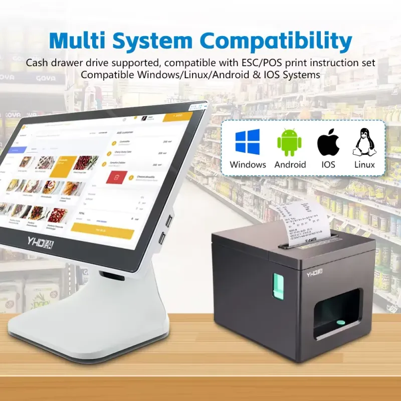 80mm Thermal Printer Kigali | USB WiFi Bluetooth LAN ESC/POS available online in Rwanda
