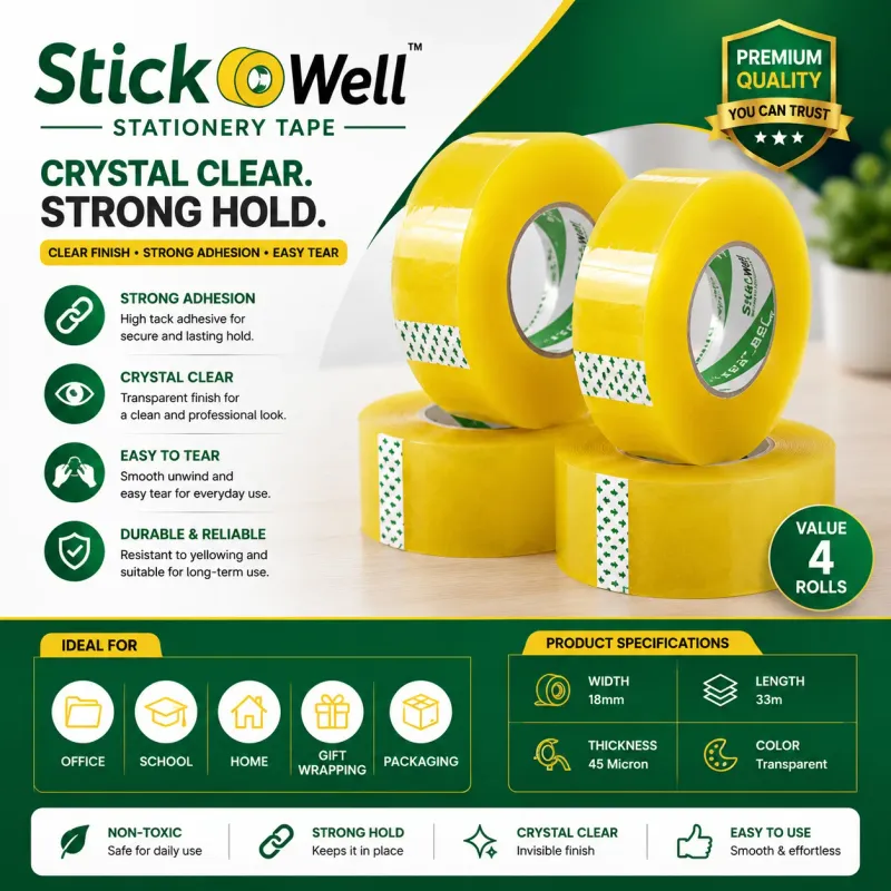 Transparent Packing Tape Kigali | Clear Adhesive Tape Rwanda available online in Rwanda