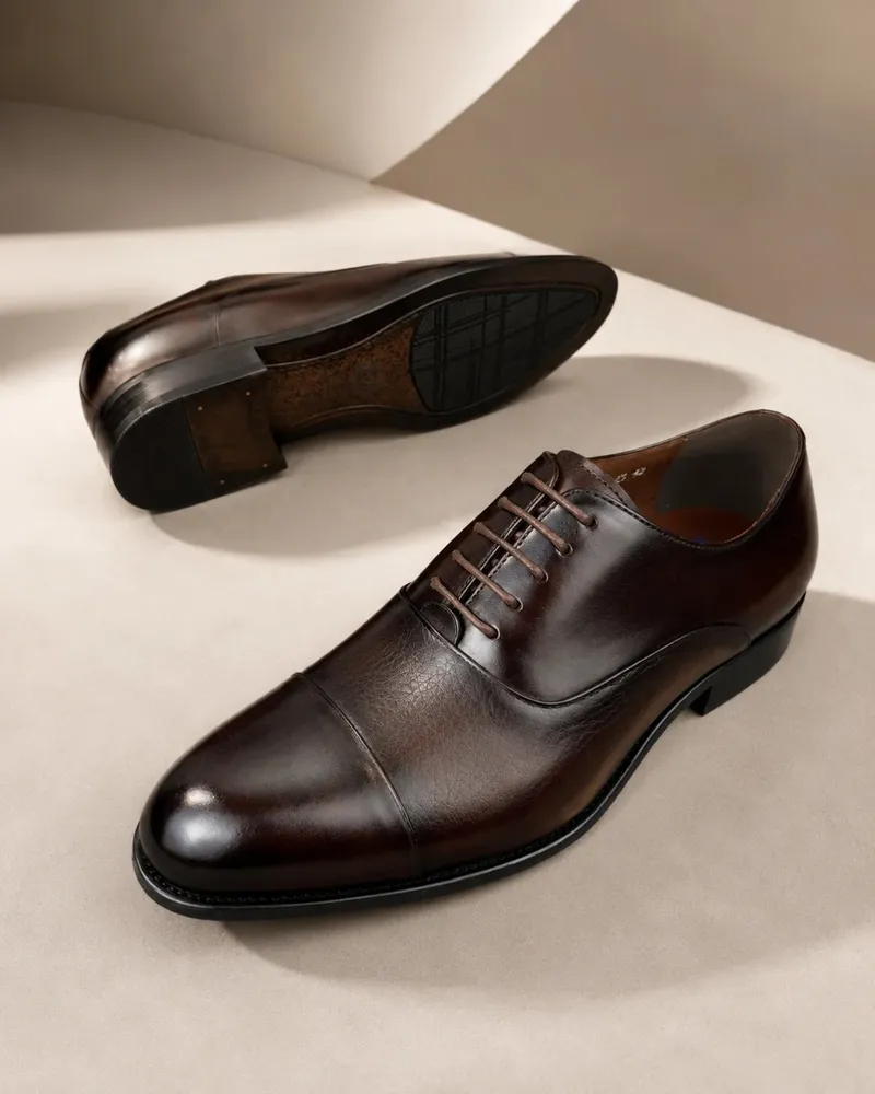 Men's Leather Oxford Shoes Kigali | Formal Lace-Up Dress Shoes available online in Rwanda