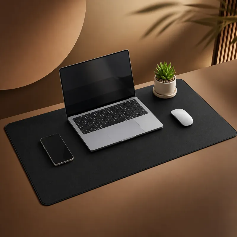 Brown Leather Desk Mat for Laptop & Mouse – Premium Office Desk Pad in Kigali - buy online in Kigali Rwanda