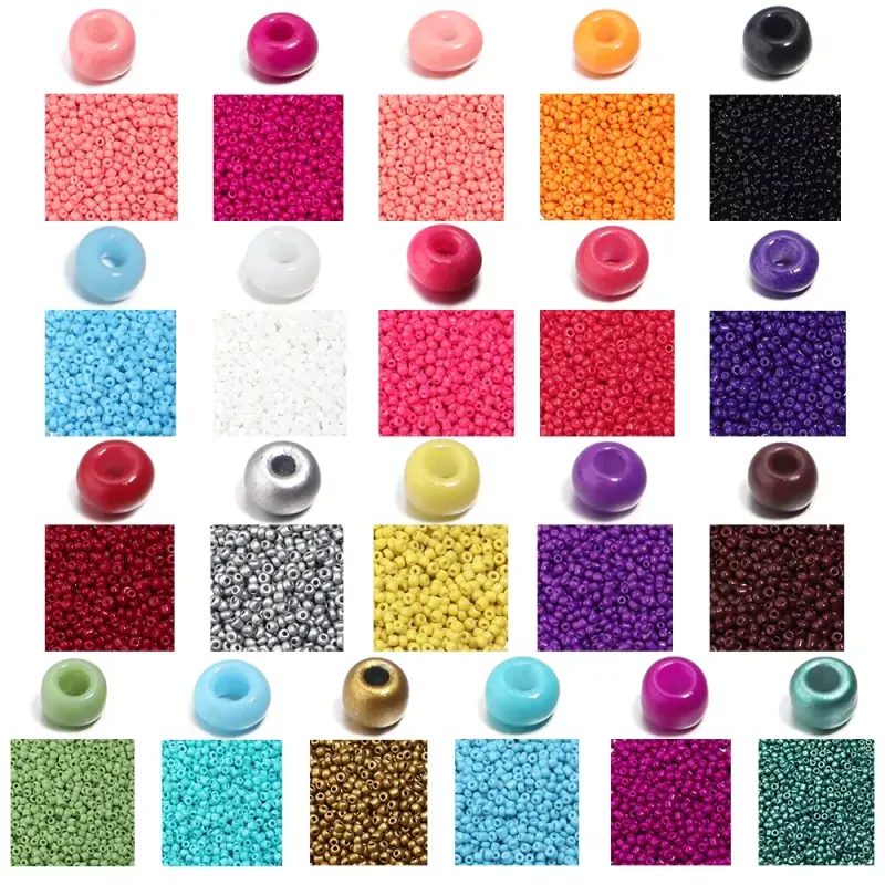 1000PCS Glass Seed Beads 2–4mm – Round Spacer Beads for Jewelry Making & DIY Crafts | Accessories in Kigali Rwanda available online in Rwanda