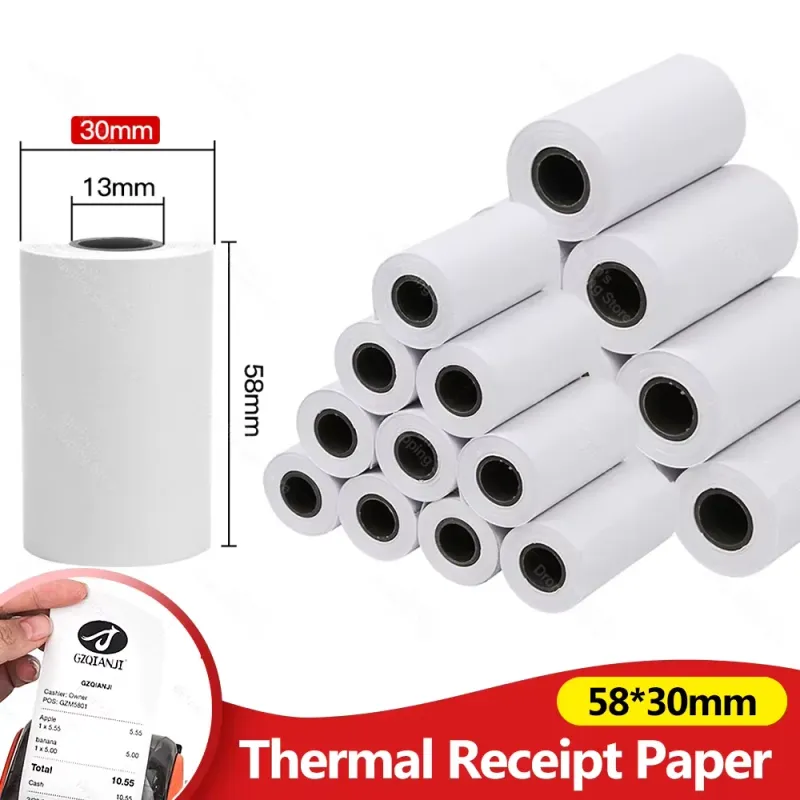 58mm Thermal Paper Rolls Kigali | Bluetooth Mini Printer Receipt/10 pieces available online in Rwanda