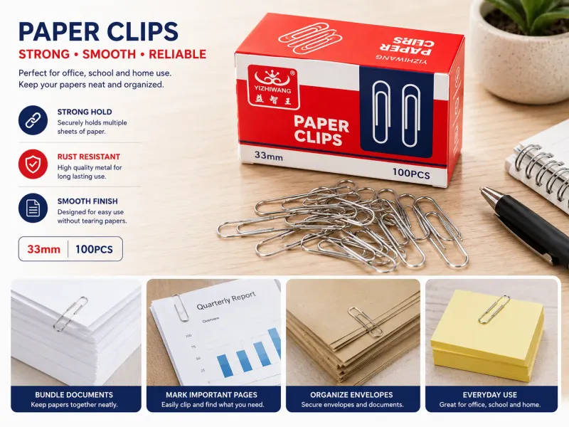 Paper Clips Kigali | Metal Binder Clips Bulk Office Stationery available online in Rwanda