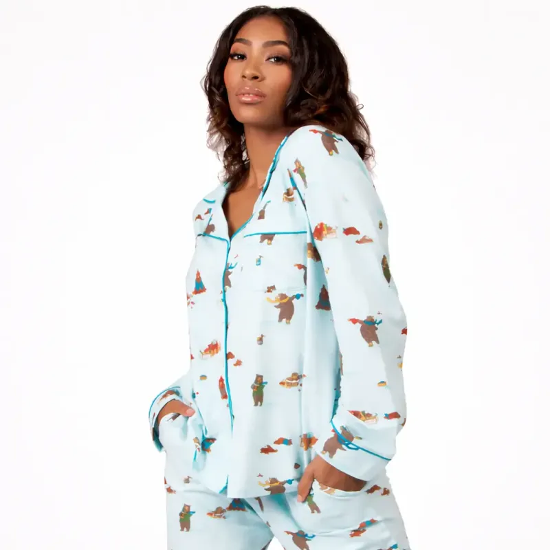 omen’s Pink Pajama Set in Kigali – Soft Cotton Sleepwear | Cute Printed Nightwear for Ladies Rwanda — buy in Kigali Rwanda