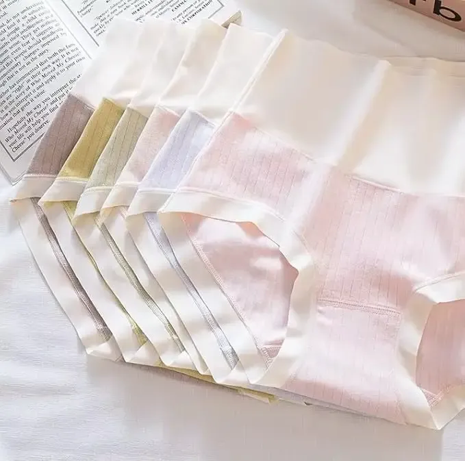 Women High Waist Cotton Panties Full Coverage Briefs | Comfortable Ladies Underwear Rwanda - Image 3
