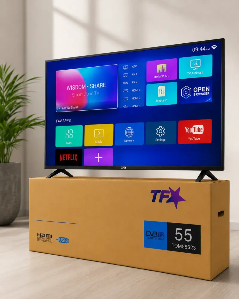 TF Star 55 Inch Smart TV in Kigali Rwanda | 4K UHD Digital TV, 1 Year Guarantee & Fast Delivery available online in Rwanda