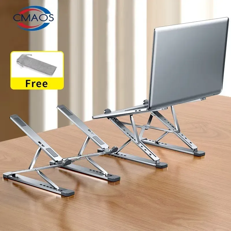 Aluminum Adjustable Laptop Stand for MacBook & PC | Foldable available online in Rwanda