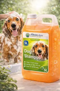 Dog Shampoo 5L PH Balanced – Gentle Pet Cleaning Shampoo for Dogs in Kigali Rwanda available online in Rwanda