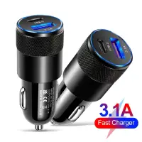 66W USB Car Charger Fast Charging Adapter in Kigali Rwanda – Quick Charge 3.0 Type-C PD for iPhone, Samsung, Laptops & Tablets available online in Rwanda