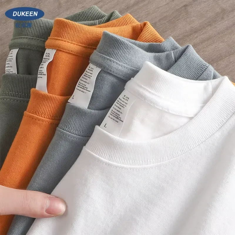 Heavy Cotton T Shirt for Men Summer Short Sleeve Casual Tee Solid Color 3 Weeks Delivery Egura Rw available online in Rwanda