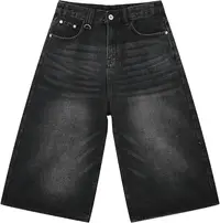 Short baggy en denim pour homme, confortable et tendance, idéal pour un look streetwear à Kigali. Coupe ample, tissu résistant et facile à porter au quotidien. Parfait pour les sorties décontractées et le style urbain moderne. available online in Rwanda