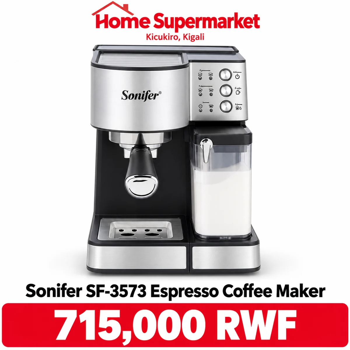Sonifer SF-3573 Espresso Coffee Maker available online in Rwanda