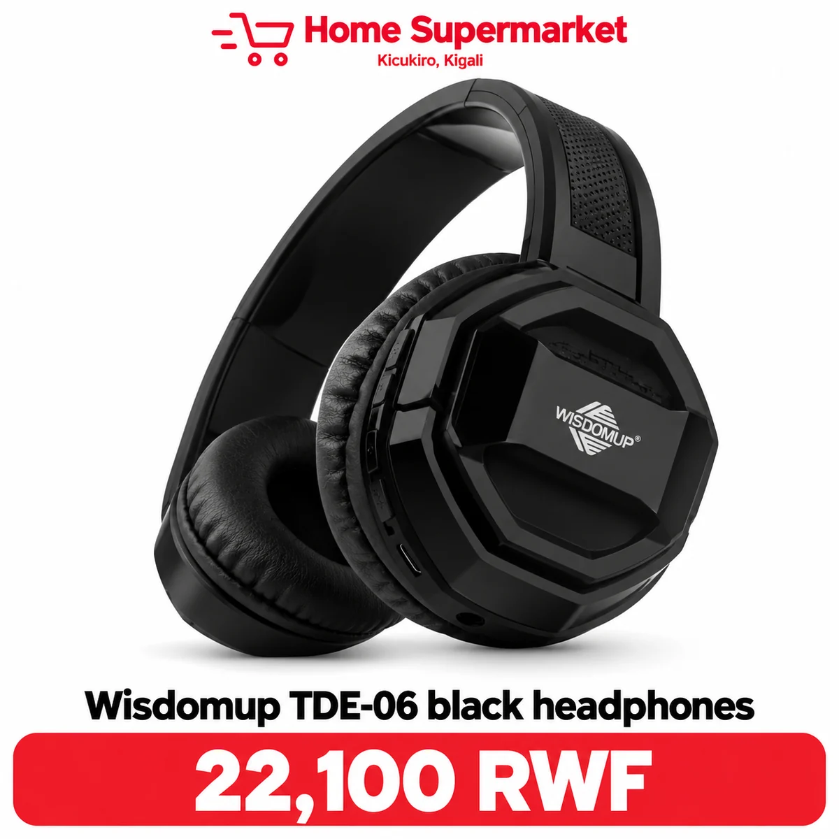 Wisdomup TDE-06 Headphones available online in Rwanda